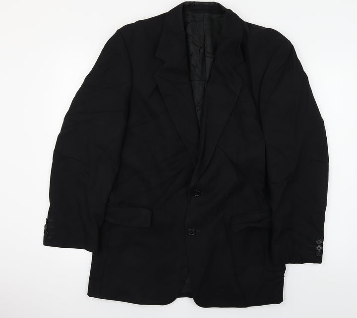 Preworn  Mens Black   Jacket Blazer Size L