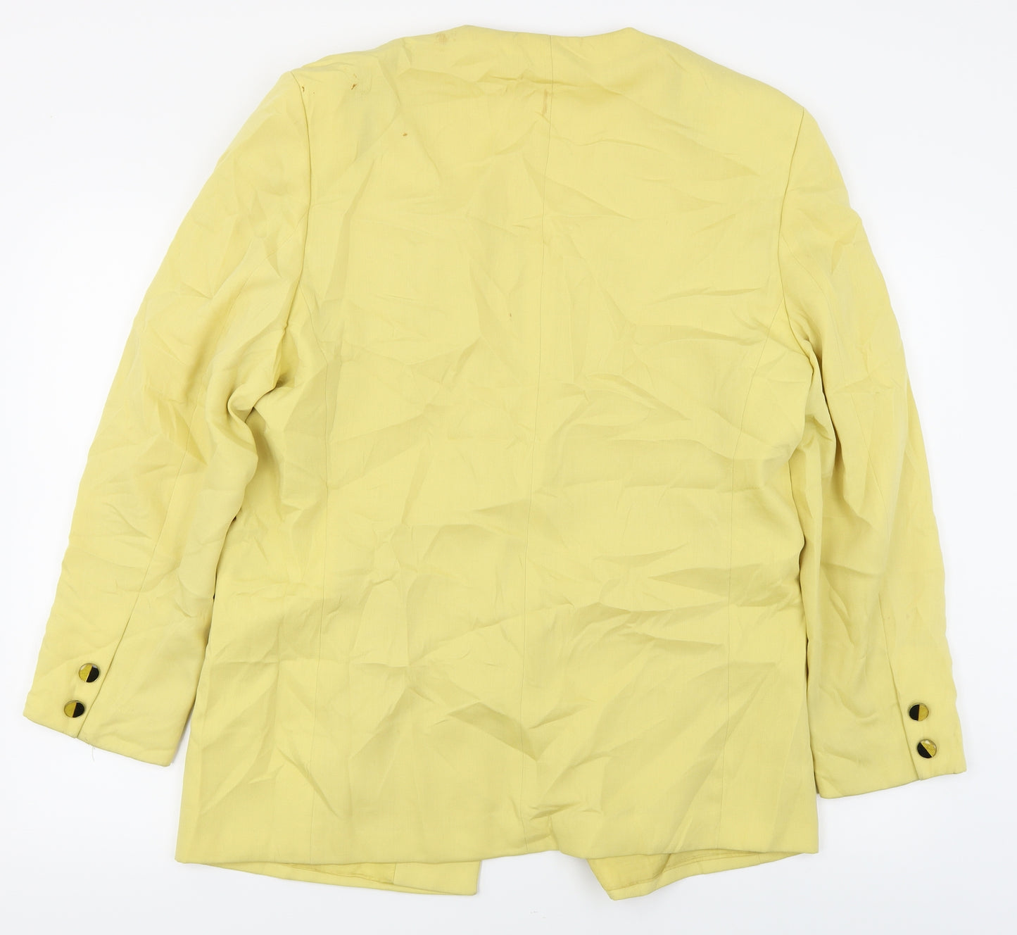 Goldix  Womens Yellow   Jacket Blazer Size 16