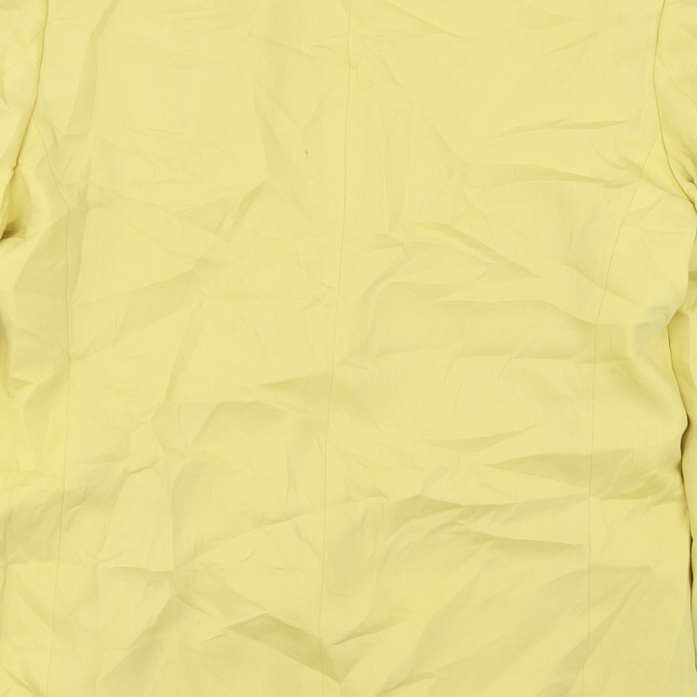 Goldix  Womens Yellow   Jacket Blazer Size 16