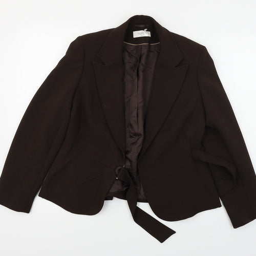 Wallis  Womens Brown Paisley  Jacket Blazer Size 12