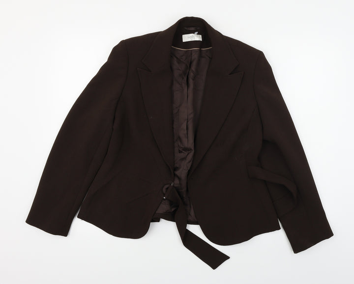Wallis  Womens Brown Paisley  Jacket Blazer Size 12