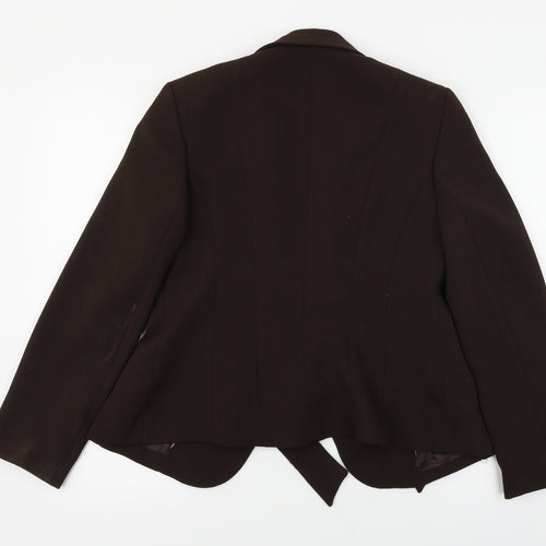 Wallis  Womens Brown Paisley  Jacket Blazer Size 12