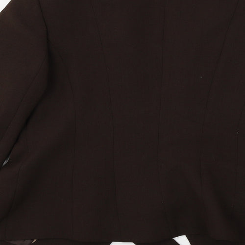 Wallis  Womens Brown Paisley  Jacket Blazer Size 12