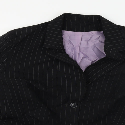 Preworn  Womens Black   Jacket Blazer Size 18