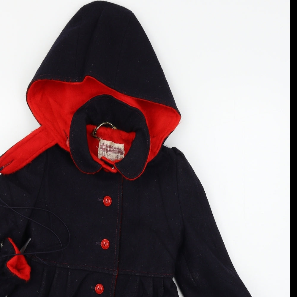 michael de leon Girls Blue   Jacket Coat Size 6-7 Years
