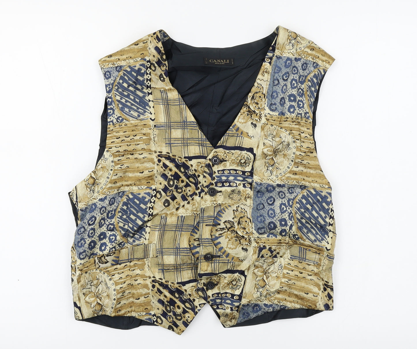 Canali Mens Beige   Jacket Suit Waistcoat