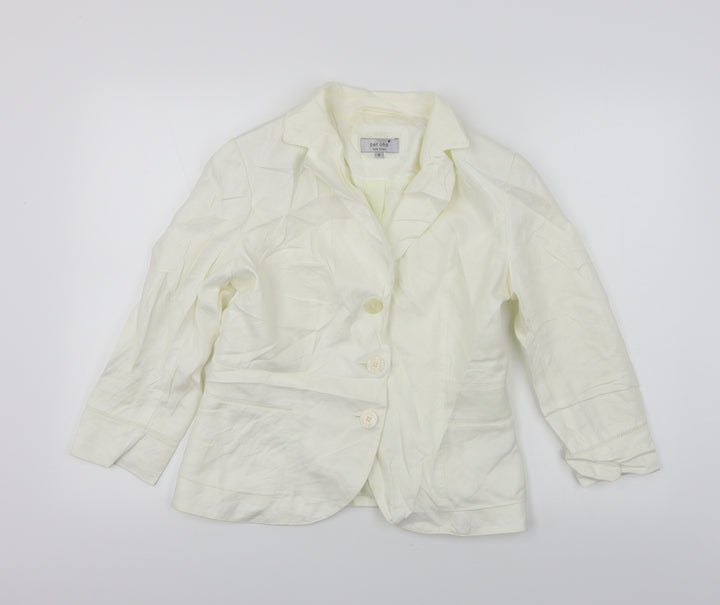 Per Una Womens White Jacket Blazer Size 10