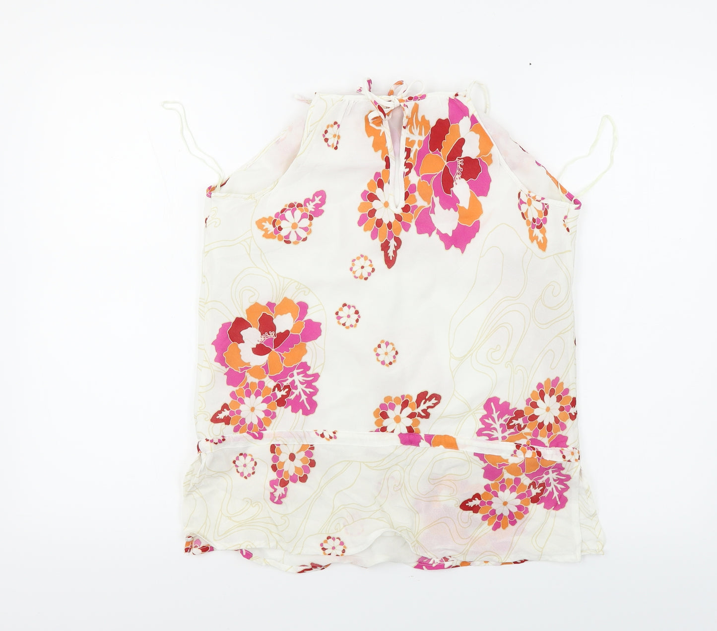 NEXT  Womens White Floral  Basic Blouse Size 16