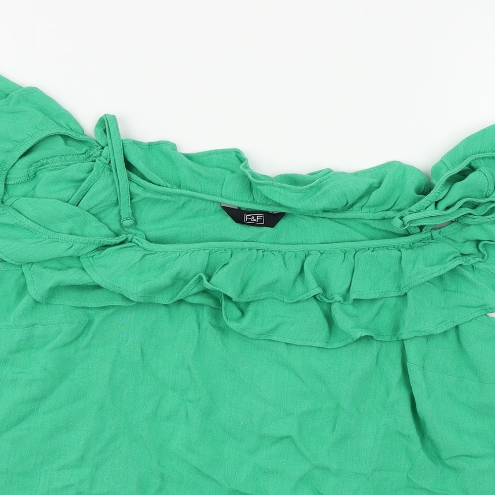 F&F Womens Green   Basic T-Shirt Size 16