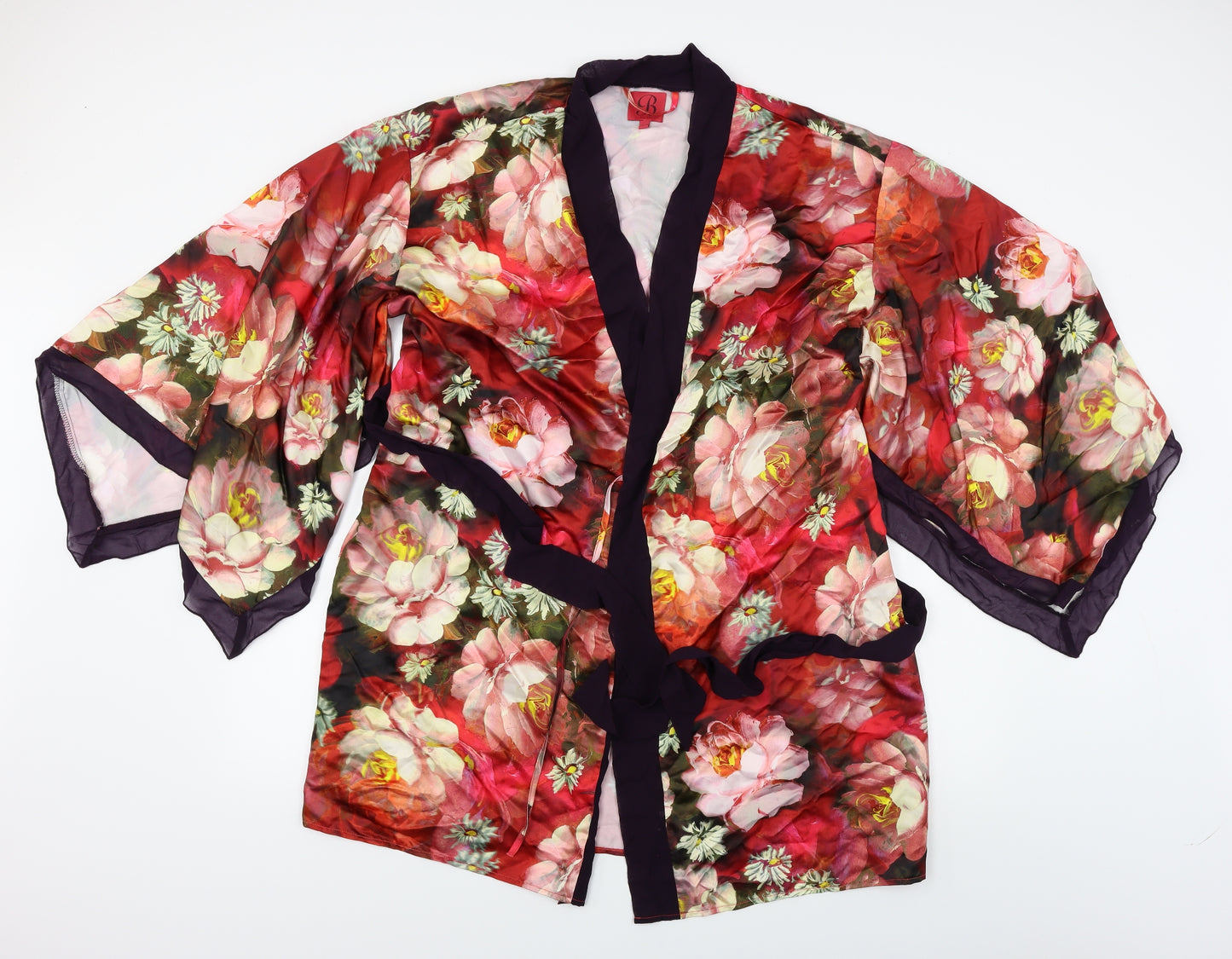 Ted Baker  Womens Red Floral  Cardigan Jumper Size 16