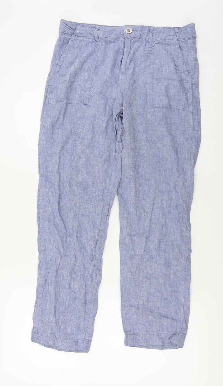 F&F Womens Blue Trousers Size 30 in L25 in