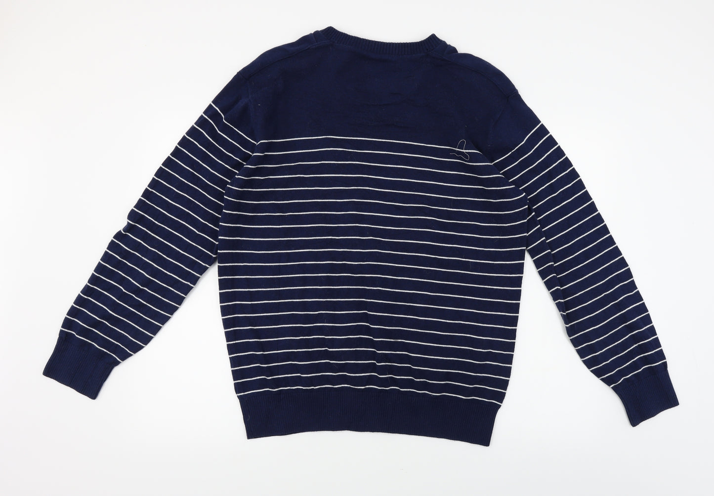 NEXT  Mens Blue Striped  Pullover Jumper Size XL