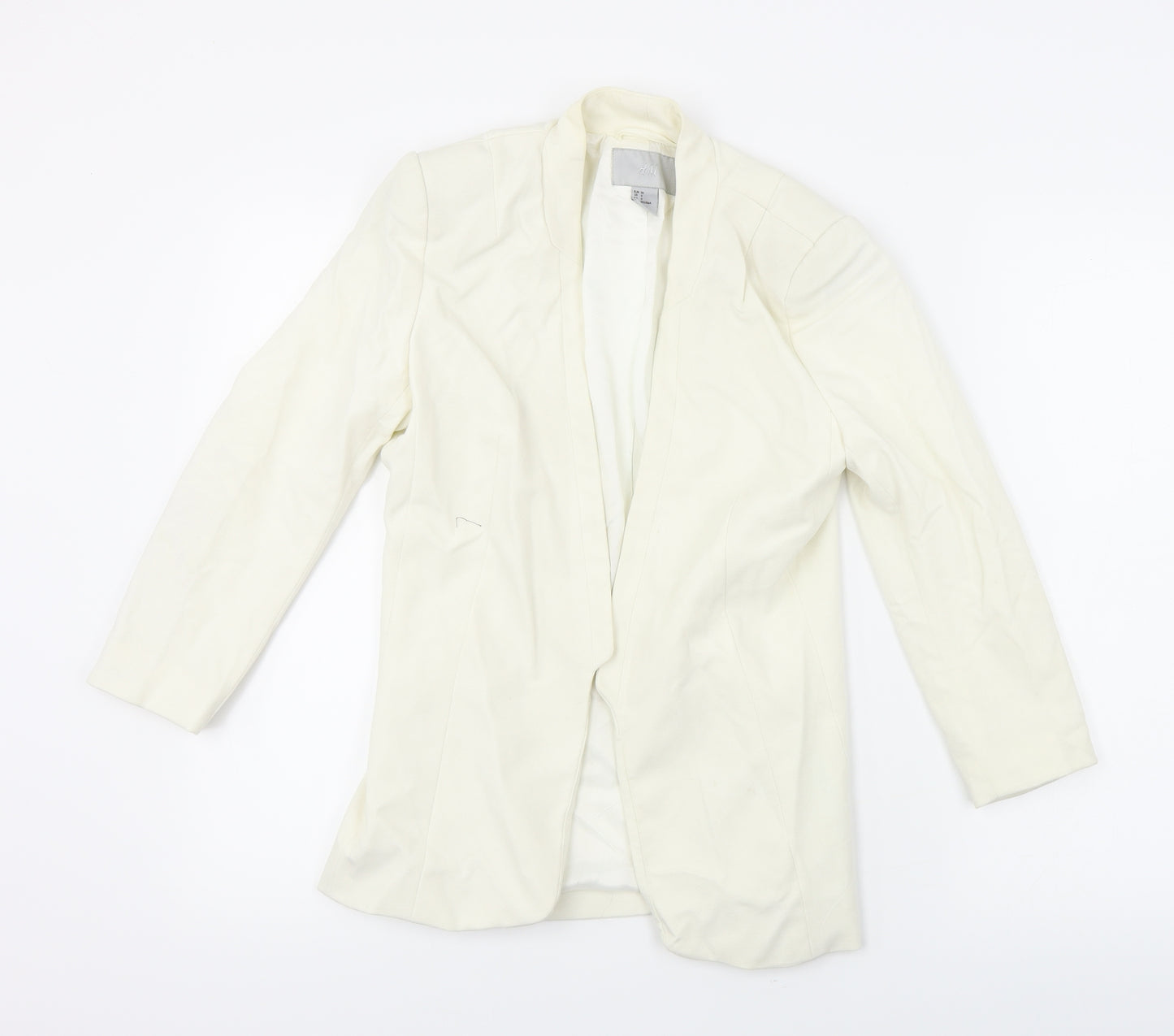 H&M  Womens Ivory   Jacket Blazer Size 6