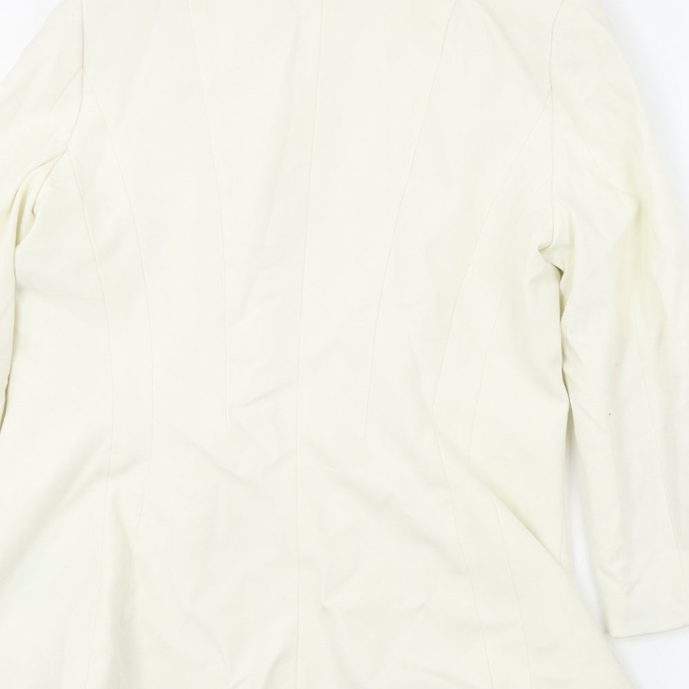 H&M  Womens Ivory   Jacket Blazer Size 6