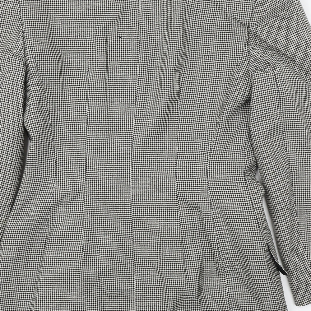 planet Womens Grey Check  Jacket Coat Size 8