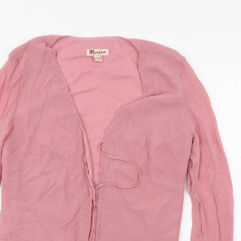 Monsoon  Womens Pink   Cardigan Jumper Size 10