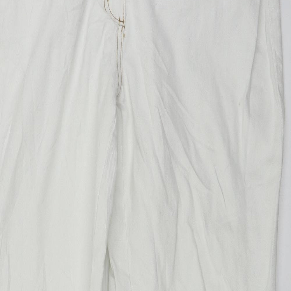 Dorothy Perkins  Womens White   Straight Jeans Size 14 L29 in