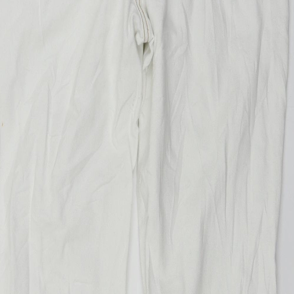 Dorothy Perkins  Womens White   Straight Jeans Size 14 L29 in
