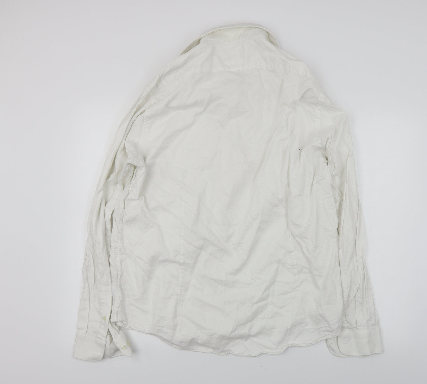 stovel & mason  Mens White    Button-Up Size 18