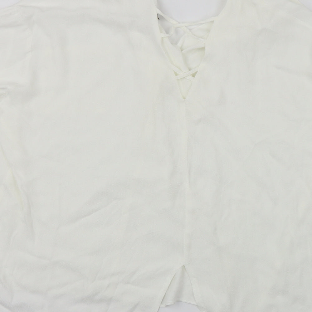 river island  Womens White   Basic Blouse Size 10