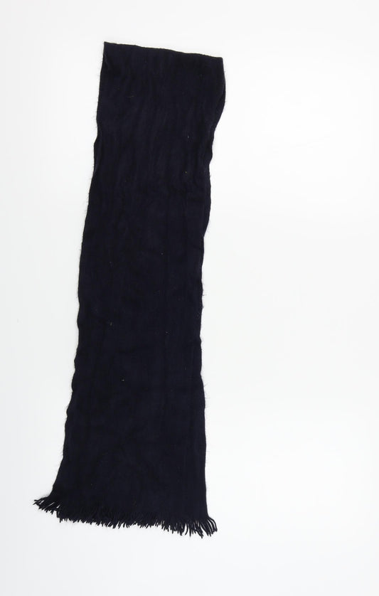 Front view of Preworn men’s black scarf one size