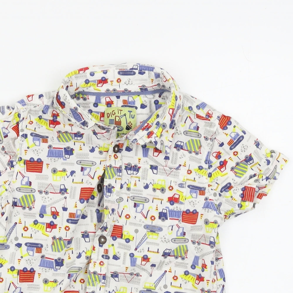 TU Boys White   Basic Button-Up Size 4-5 Years