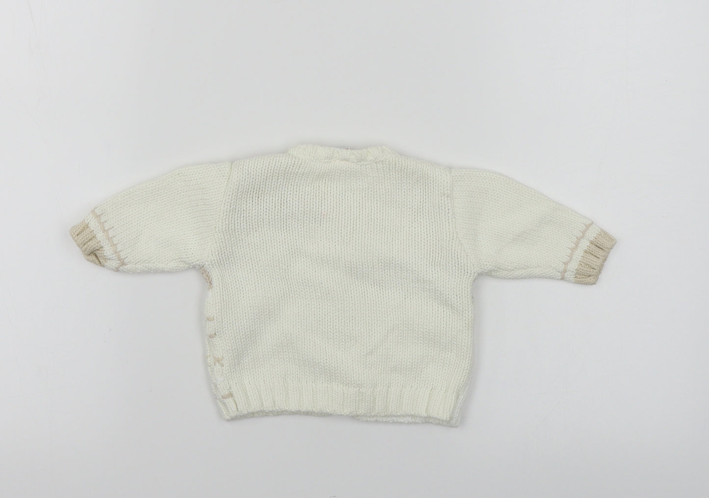 NEXT  Boys Ivory Paisley  Pullover Jumper Size 0-3 Months
