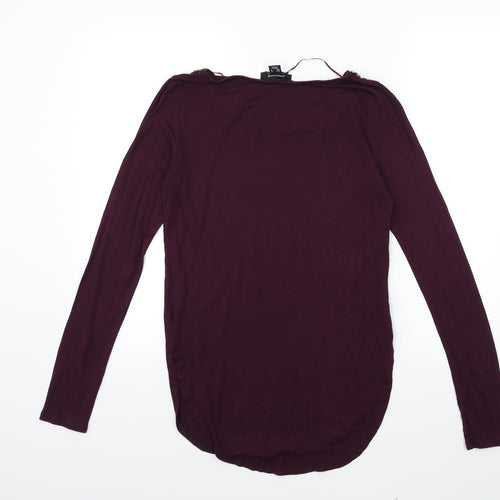 Atmosphere Womens Purple   Basic T-Shirt Size 8