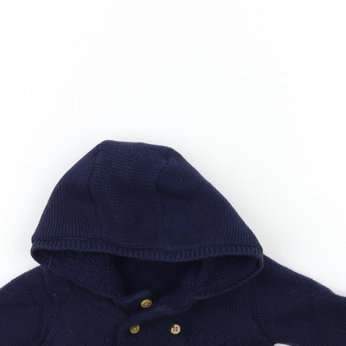 TU Baby Blue  Knit Cardigan Jumper Size 6-9 Months