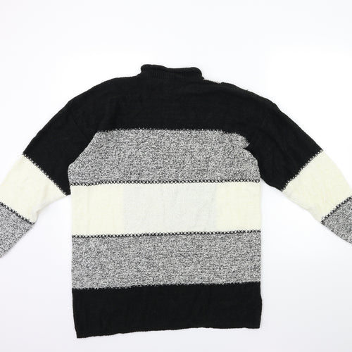 Marks and Spencer Womens Black Check  Pullover Jumper Size 14