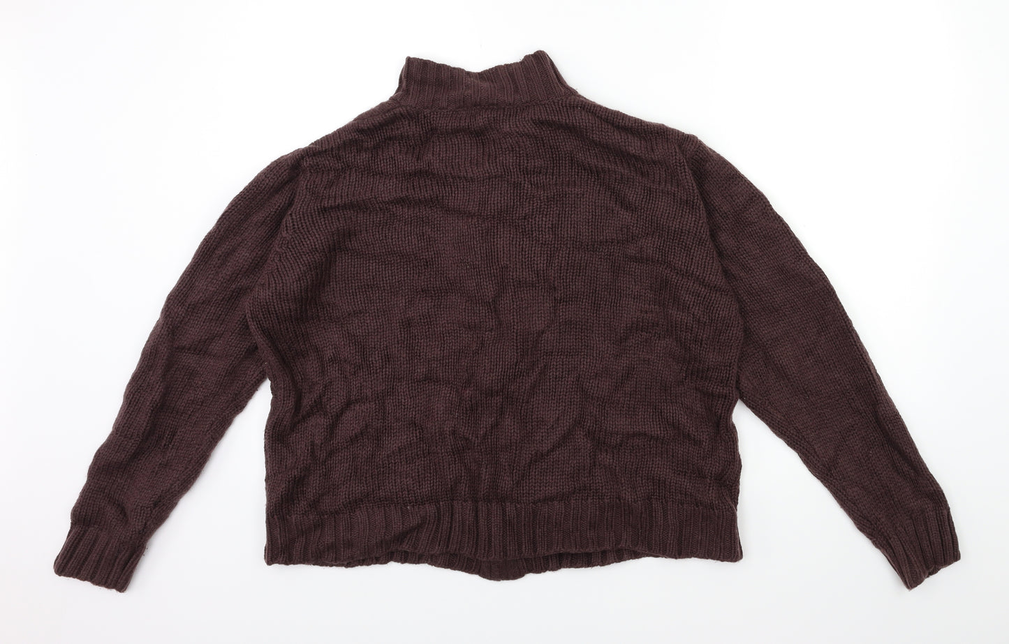 Classics Womens Brown Floral Knit Cardigan Jumper Size 16