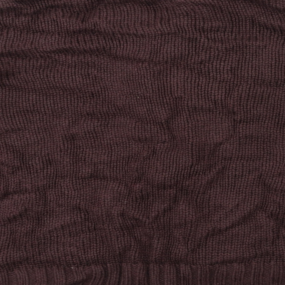 Classics Womens Brown Floral Knit Cardigan Jumper Size 16