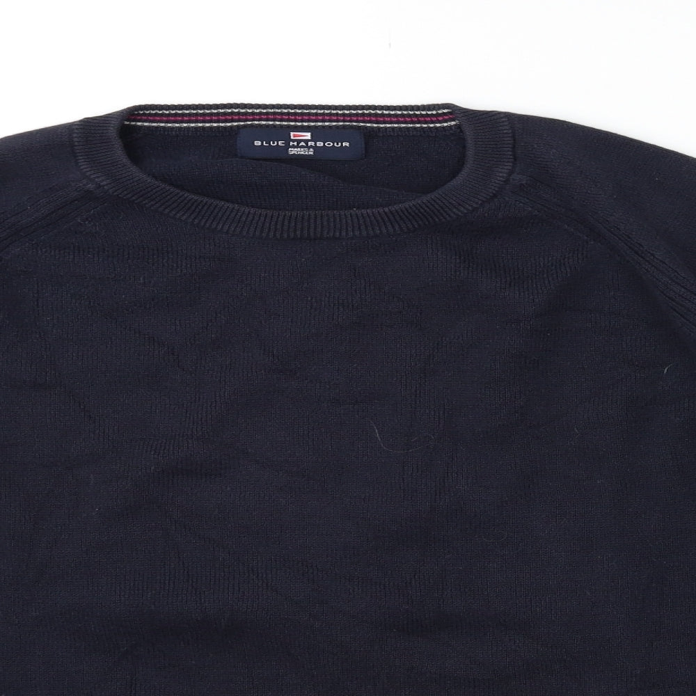 Marks and Spencer Mens Blue  Knit Pullover Jumper Size L