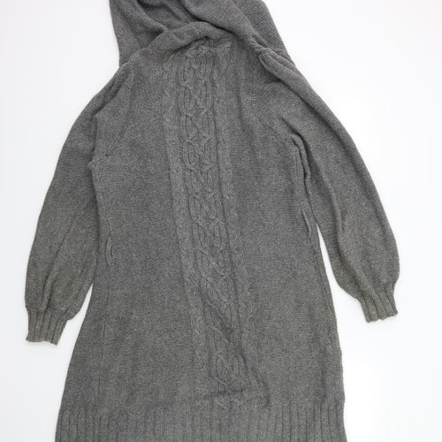 Susan Blake Womens Grey  Knit Cardigan Jumper Size L