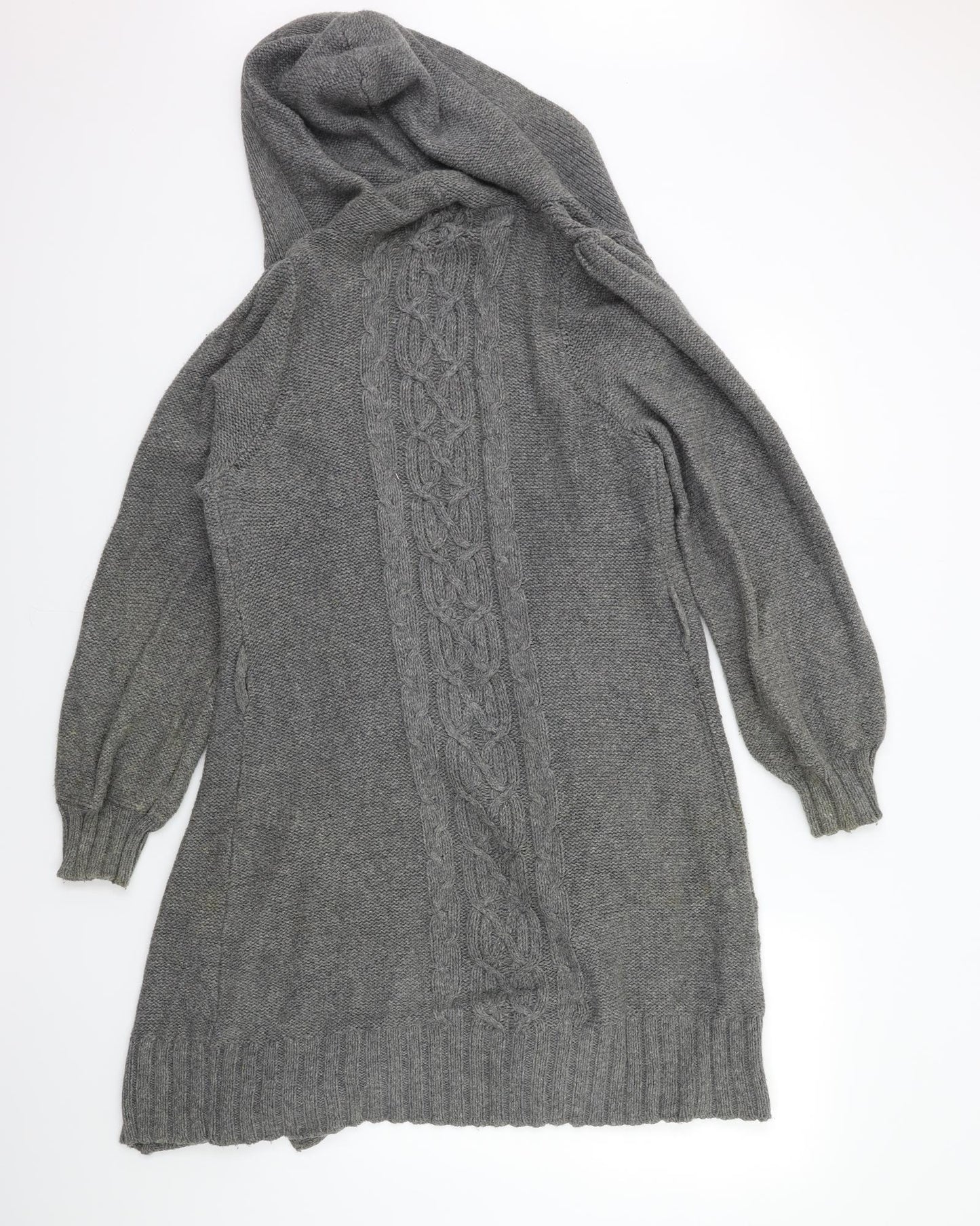 Susan Blake Womens Grey  Knit Cardigan Jumper Size L