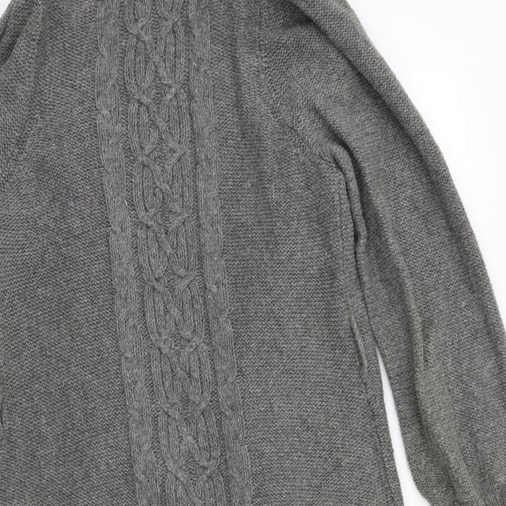 Susan Blake Womens Grey  Knit Cardigan Jumper Size L