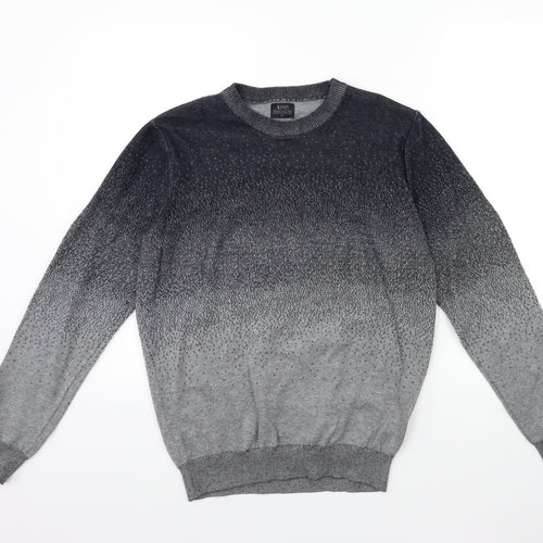 ACW85 Mens Grey  Knit Pullover Jumper Size M