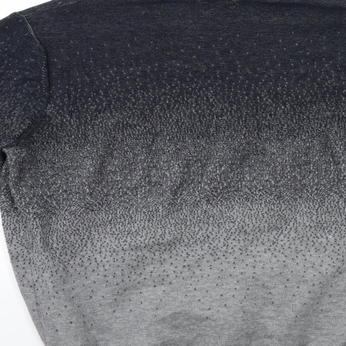 ACW85 Mens Grey  Knit Pullover Jumper Size M