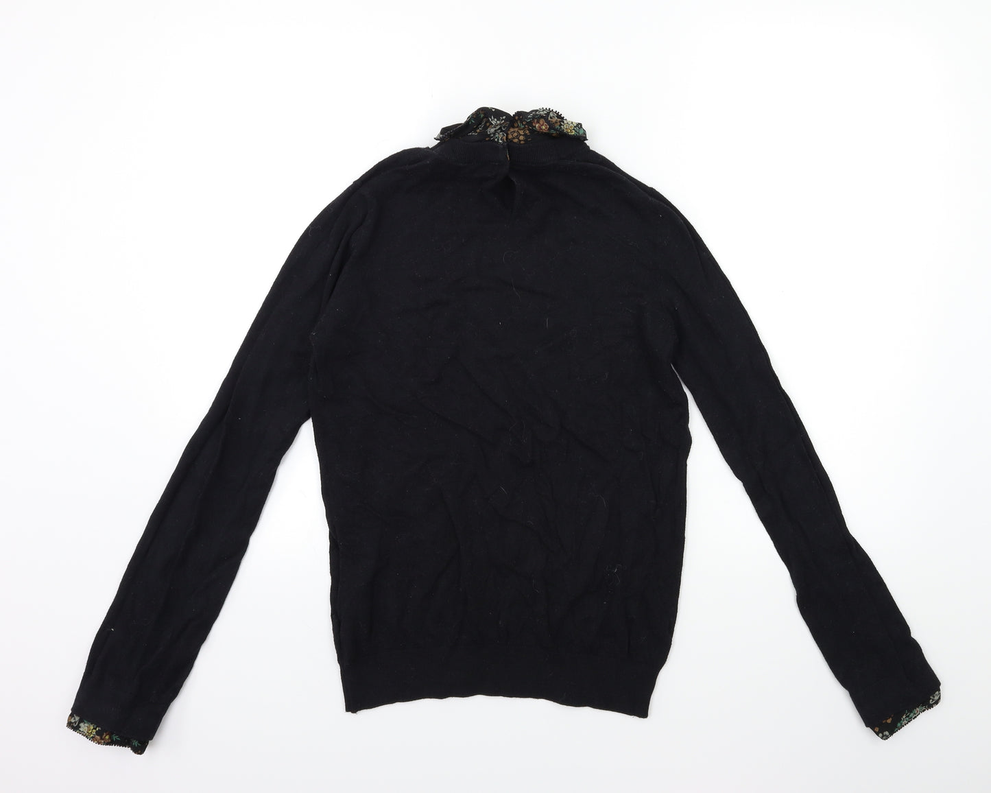 NEXT Womens Black  Knit Pullover Jumper Size 10