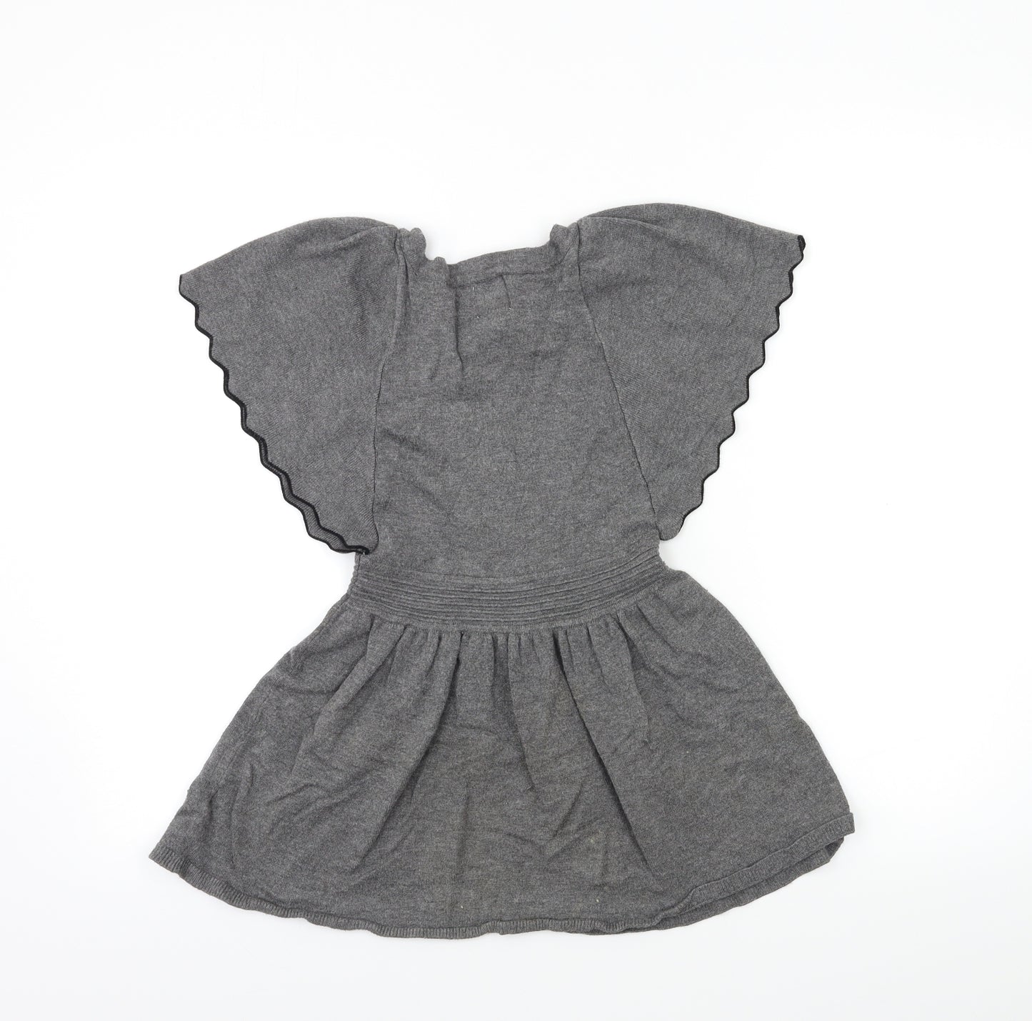 Ella Moss Girls Grey   Jumper Dress  Size 7 Years
