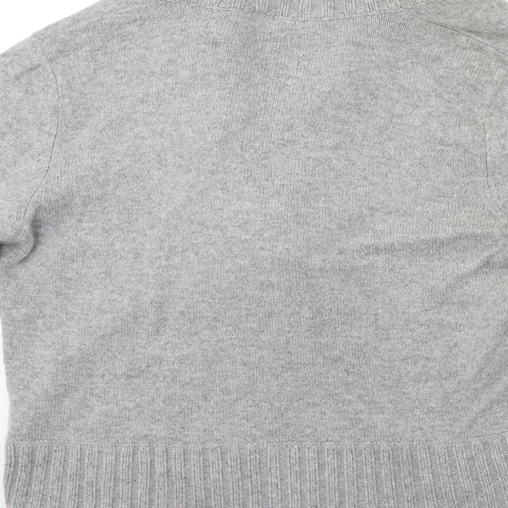 Marks and Spencer Womens Grey  Knit Cardigan Jumper Size 16