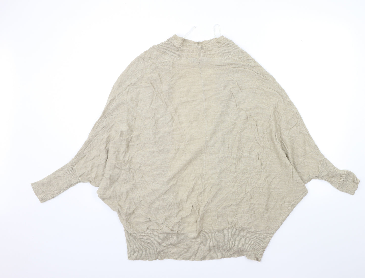 Zara Womens Brown  Knit Cardigan Jumper Size M