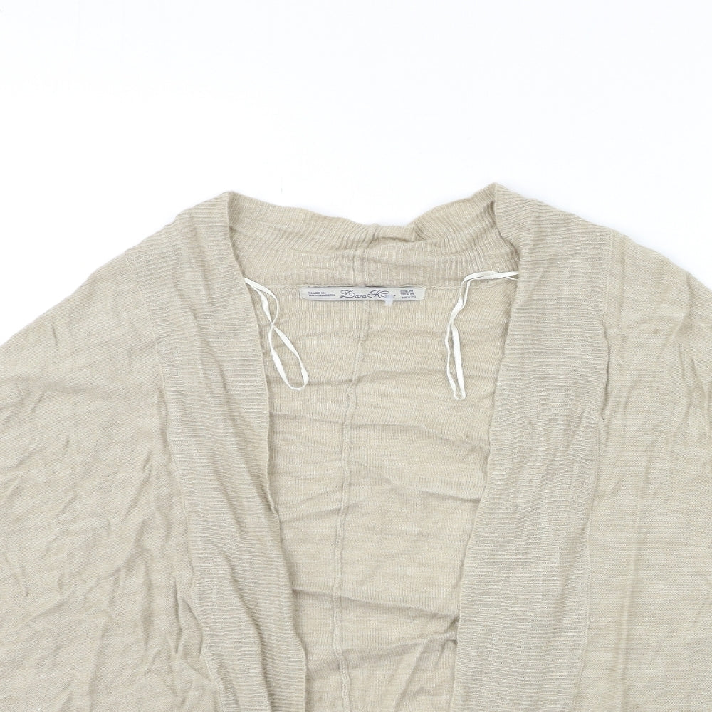 Zara Womens Brown  Knit Cardigan Jumper Size M