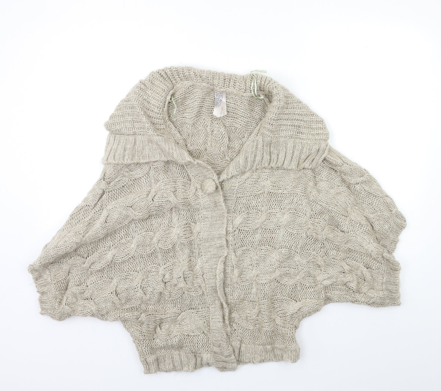EVIE Womens Beige  Knit Cardigan Jumper Size 6