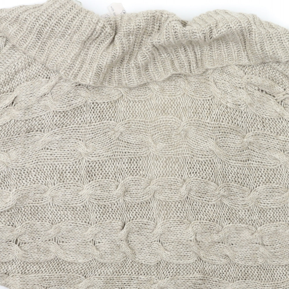 EVIE Womens Beige  Knit Cardigan Jumper Size 6