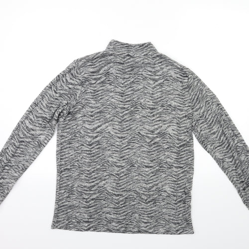 Papaya Womens Grey Animal Print  Pullover Jumper Size 16