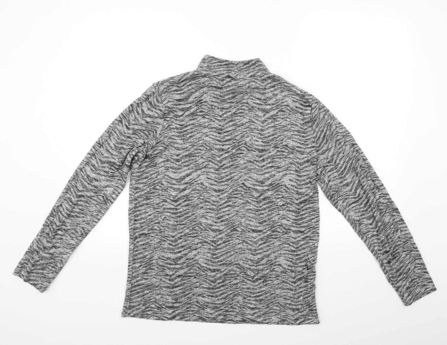 Papaya Womens Grey Animal Print  Pullover Jumper Size 16