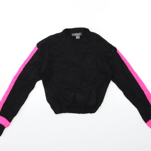 Primark Womens Black  Knit Pullover Jumper Size 4