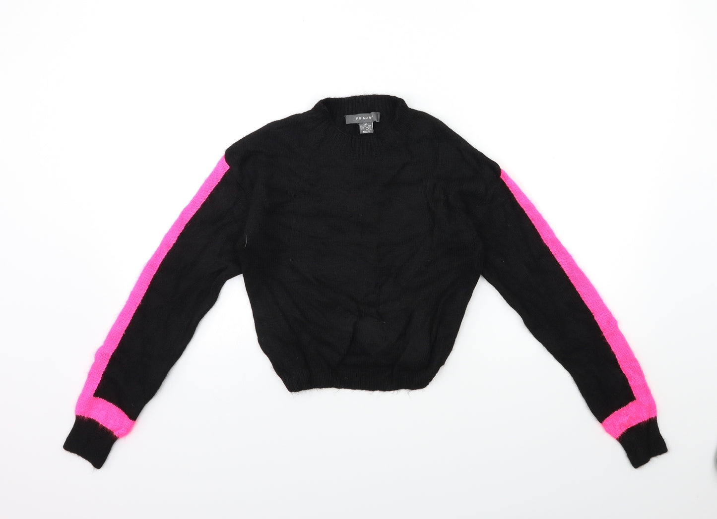 Primark Womens Black  Knit Pullover Jumper Size 4