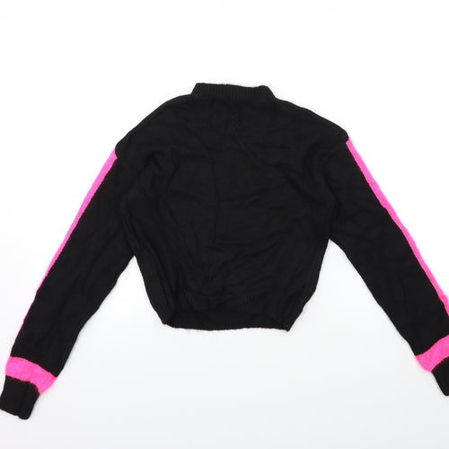 Primark Womens Black  Knit Pullover Jumper Size 4
